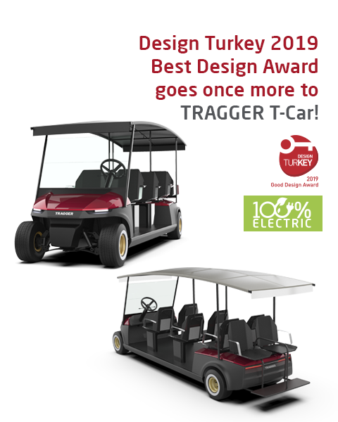Design Turkey 2019 Best Design Award goes once more to TRAGGER T-Car!